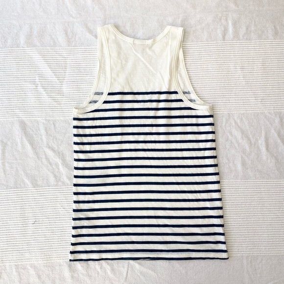 J. Crew Stripe Layering Tank in Ivory and Navy - Picture 3 of 9
